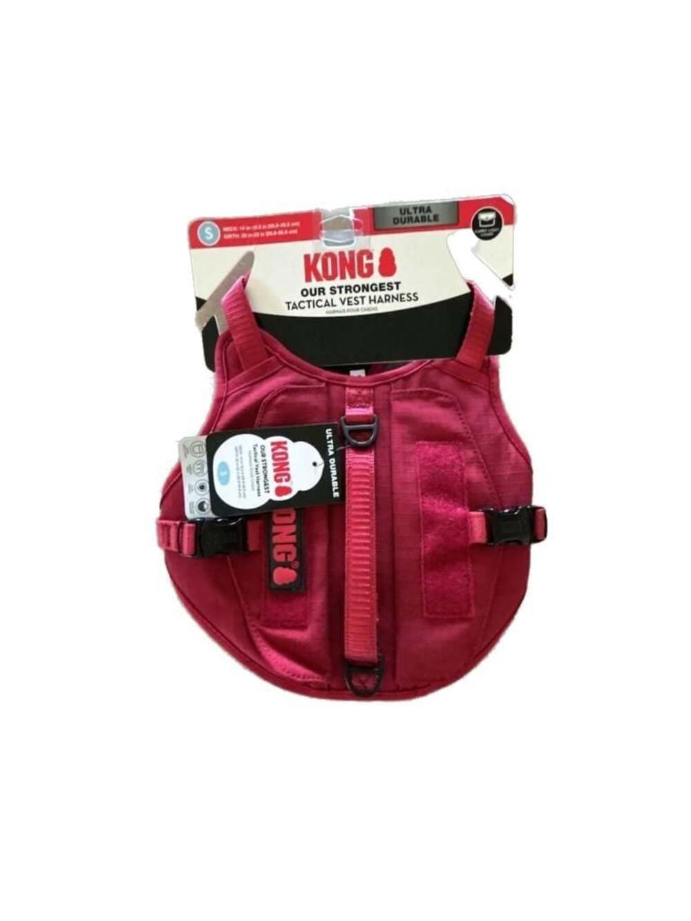 Small KONG Tactical Dog Vest/Harness. Red
